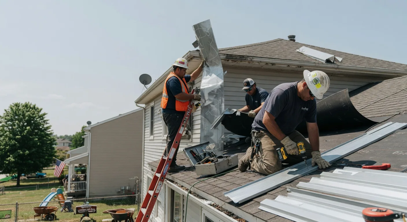 Storm Damage Metal Roof Repair in Churchville, MD
